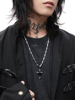 Titanium Steel Cross Pendant Necklace 3