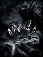 Titanium Steel Hoop Stud Earrings 1