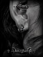 Titanium Steel Hoop Stud Earrings 5