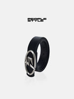 Top Grain Leather Belt with Oval Buckle 2