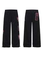 6028467404181,6028467404182,6028467404183,6028467404184, Totem Print Elastic Waist Wide Leg Pants