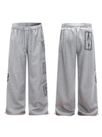 6028467404185,6028467404186,6028467404187,6028467404188, Totem Print Elastic Waist Wide Leg Pants