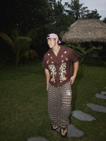 Tropical Print Cuban Collar Short-Sleeve Shirt 2