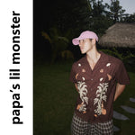 6050586805745,6050586805746,6050586805747,6050586805748, Tropical Print Cuban Collar Short-Sleeve Shirt