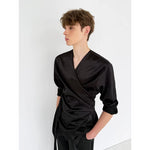 Two-Piece Relaxed Tie-Waist Shirt and Pants 4