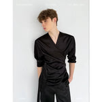 Two-Piece Relaxed Tie-Waist Shirt and Pants 5