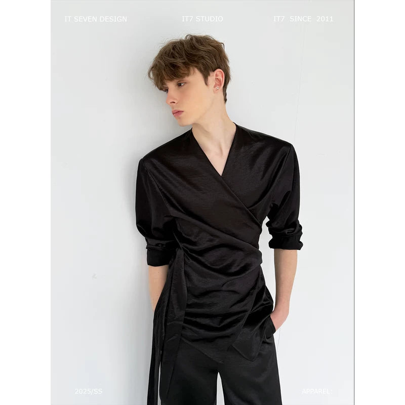 Two-Piece Relaxed Tie-Waist Shirt and Pants 5