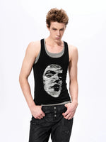 Two-Piece Sequined Face Slim Fit Vest 1