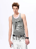 Two-Piece Sequined Face Slim Fit Vest 2