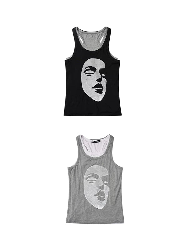 Two-Piece Sequined Face Slim Fit Vest 5