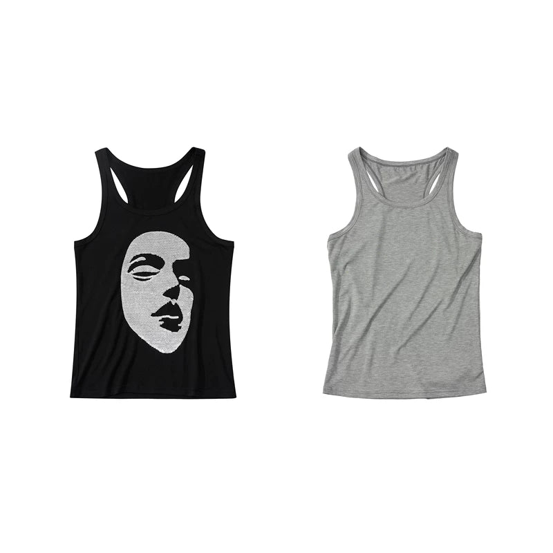 6095407485169,6095407485170,6095407485171,6095407485172, Two-Piece Sequined Face Slim Fit Vest