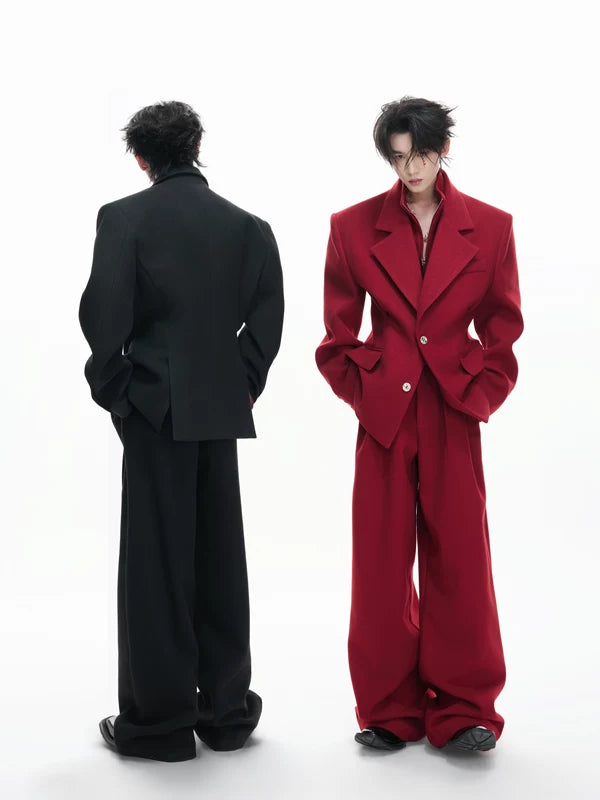 Two-Piece Suit Jacket and Pants Set 5