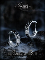 Two-Tone S925 Silver Hoop Earrings 2