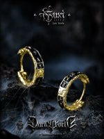 Two-Tone S925 Silver Hoop Earrings 3