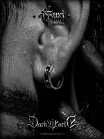 Two-Tone S925 Silver Hoop Earrings 4