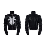 6043386324754,6043386324755,6043386324756,6043386324757, Unicorn Embroidered Stand Collar Leather Jacket