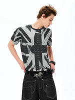 Union Jack Print Rivet T-Shirt 2