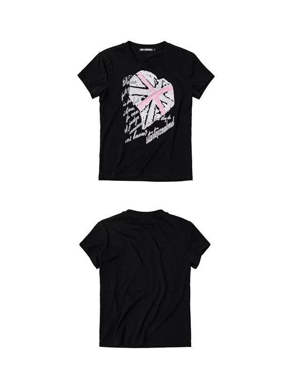 Union Jack Rhinestone Graphic T-Shirt 4