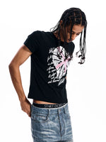 Union Jack Rhinestone Graphic T-Shirt 5