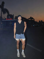 V-Neck Knitted Button-Up Vest 2