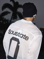 V-Neck Mesh Long-Sleeve Graphic T-Shirt 4