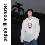 6076306749016,6076306749017,6076306749018, V-Neck Mesh Long-Sleeve Graphic T-Shirt