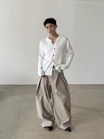 ,6286332839854,6286332839855,6286332839856,6286332839857, Vertical Striped Pleated Wide-Leg Pants