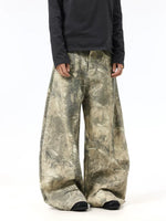 Vintage Camouflage Wide Leg Cargo Pants 1