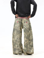 Vintage Camouflage Wide Leg Cargo Pants 2