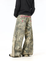 Vintage Camouflage Wide Leg Cargo Pants 4
