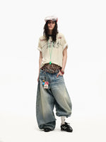 Vintage Distressed Graphic Bamboo Cotton T-Shirt 5