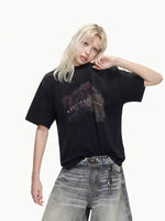 Vintage Distressed Graphic Cotton T-Shirt 2