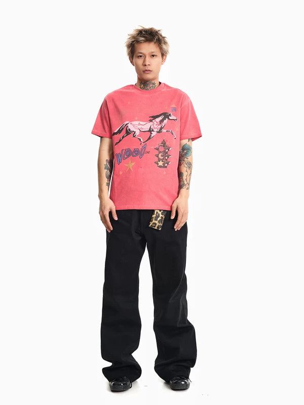 Vintage Graphic Crew Neck T-Shirt 5