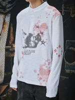 Vintage Graphic Henley Long Sleeve T-Shirt 3
