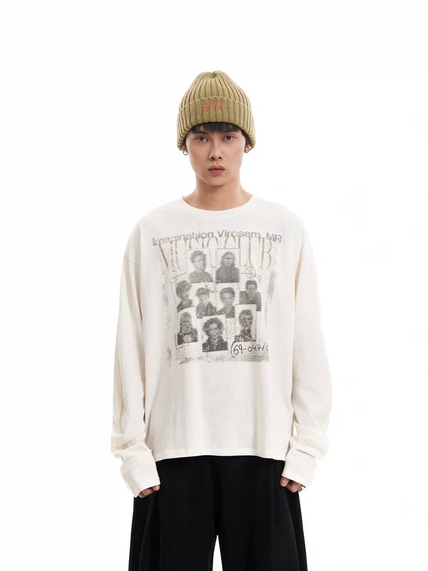 Vintage Graphic Long-Sleeve T-Shirt 1