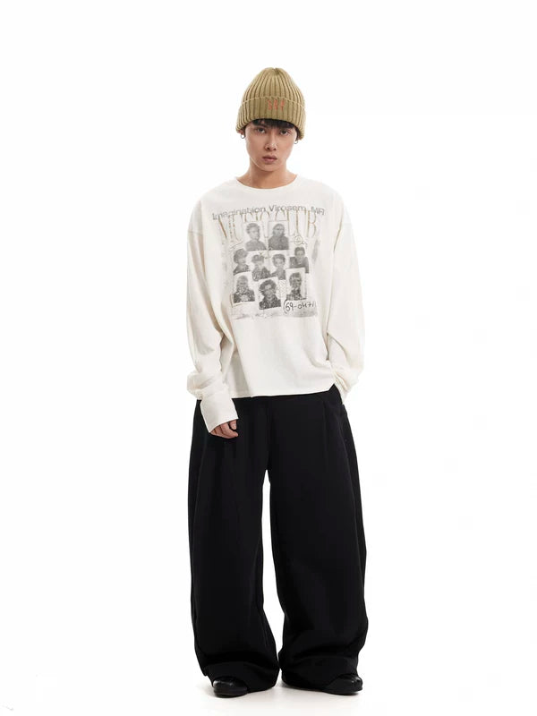 Vintage Graphic Long-Sleeve T-Shirt 5