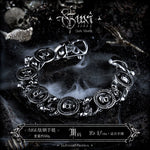 5896690556152, Vintage Skull Link Bracelet