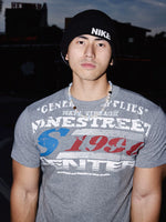 Vintage Style Distressed Short-Sleeve T-Shirt 1