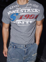 Vintage Style Distressed Short-Sleeve T-Shirt 4