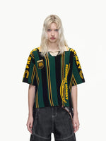Vintage Textured Knit Polo Shirt 1