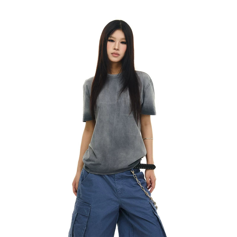 6100544200654,6100544200655,6100544200656,6100544200657, Vintage Washed Boxy Short-Sleeve T-Shirt