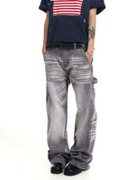 Vintage Washed Distressed Cargo Pants 2