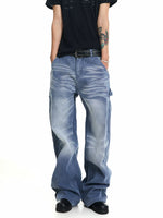 Vintage Washed Distressed Cargo Pants 3
