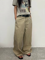 Vintage Washed Twill Wide Leg Pants 3