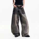 5954428848815,5954428848816,5954428848817,5954428848818,5954428848819, Vintage Washed Wide-Leg Denim Pants
