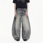 5997895805853,5997895805854,5997895805855,5997895805856,5997895805857, Vintage Washed Wide-Leg Loose Fit Jeans