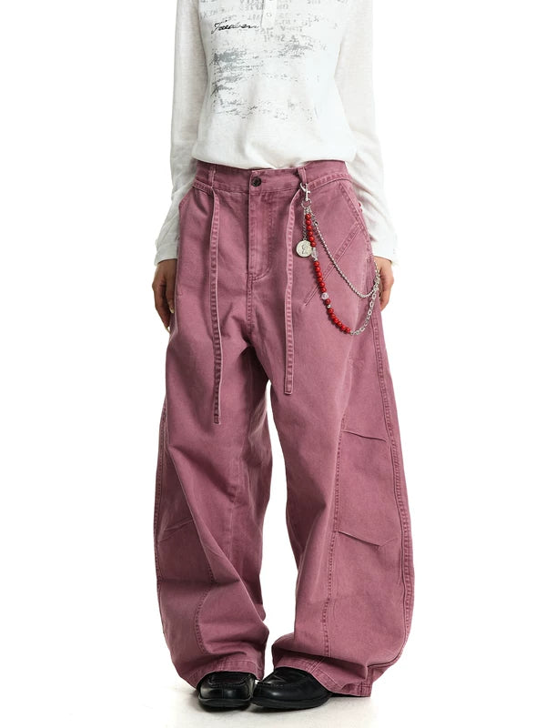 Vintage Wide Leg Deconstructed Cargo Pants 3