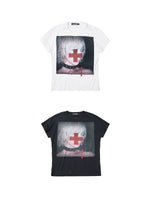 Visual Kei Portrait Rhinestone Cross T-Shirt 5