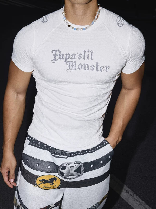 Waffle Textured Slim Fit T-Shirt 3