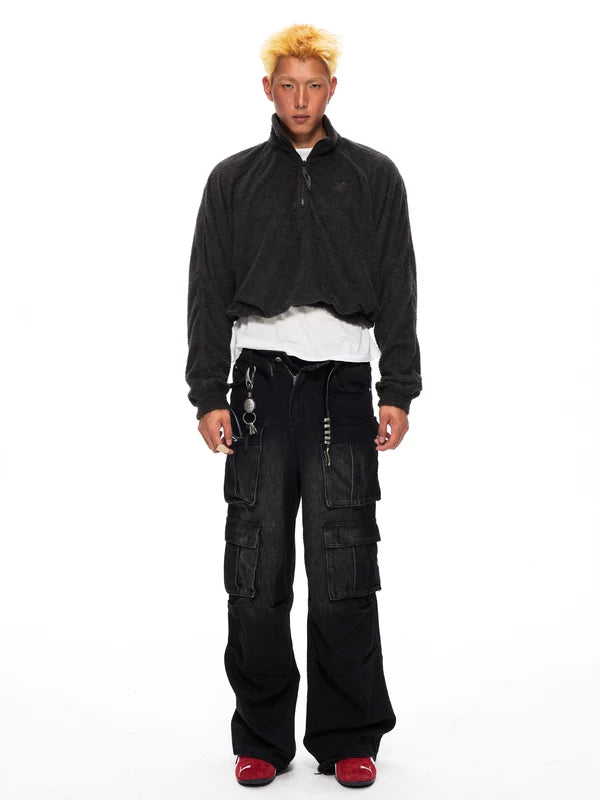 Warm Fleece Stand Collar Running Top 3